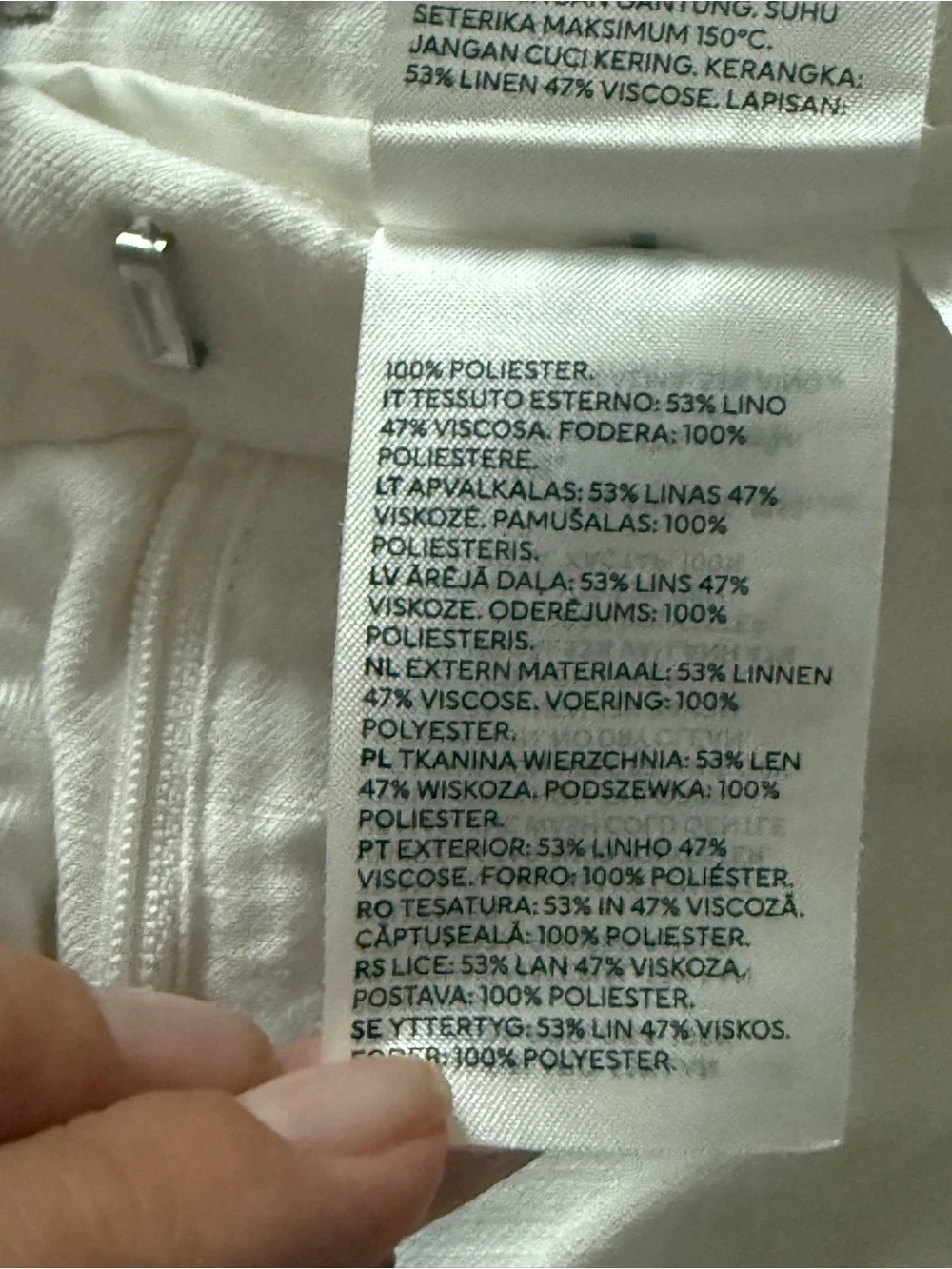 H&M linen pants, size S